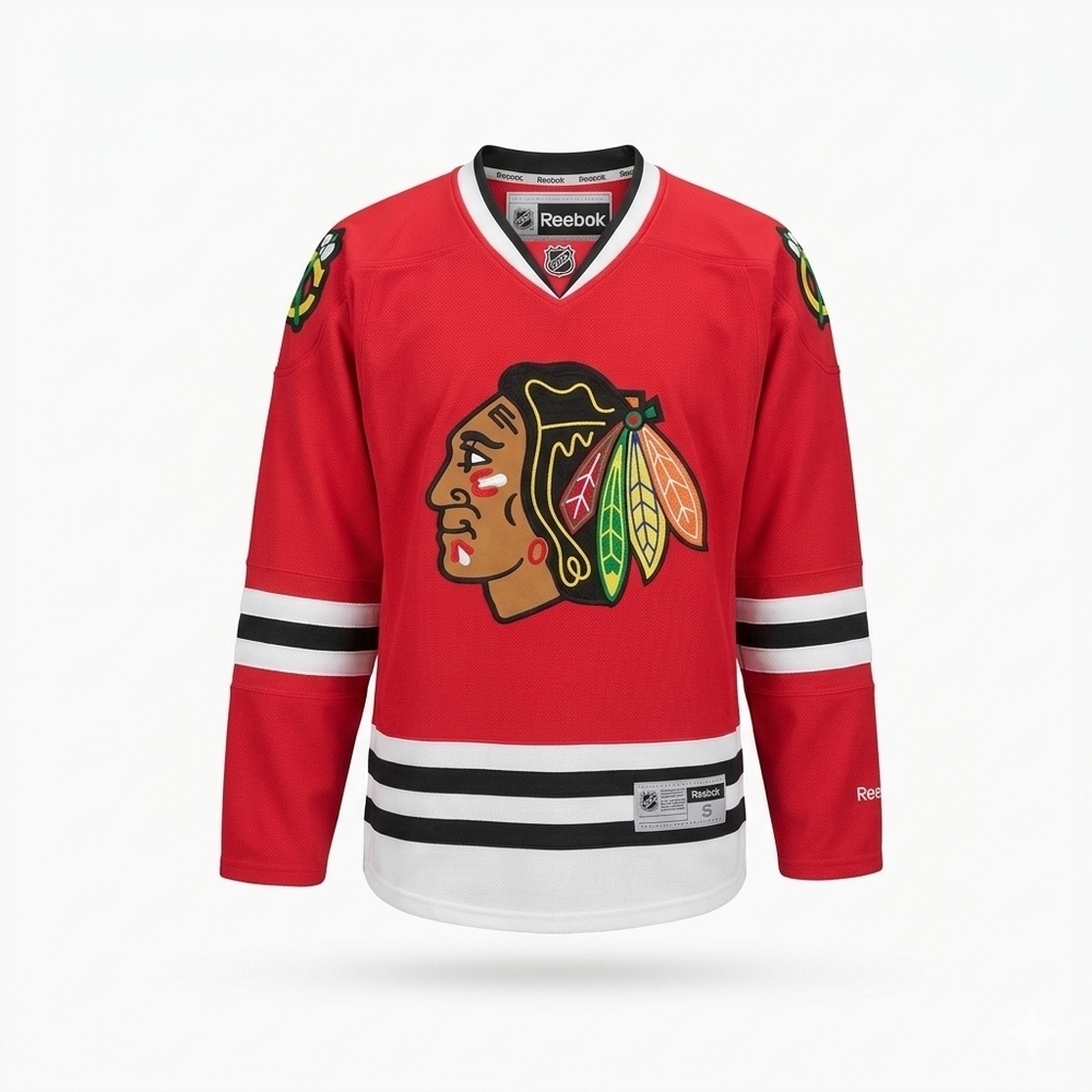 Chicago Blackhawks Reebok NHL Hockey Jersey Red Size S